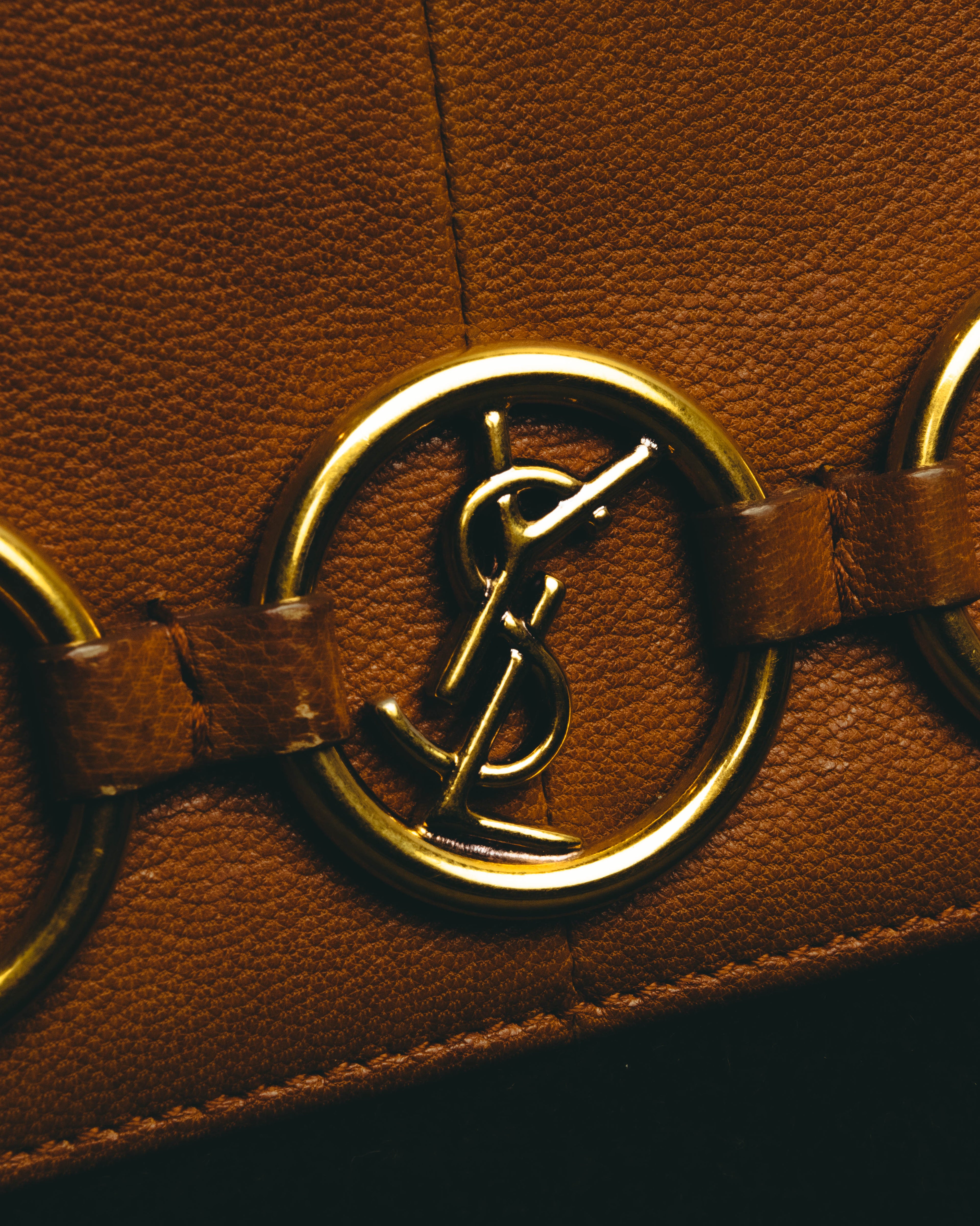 "Yves Saint Laurent" 00's-10's Grained leather clutch wallet