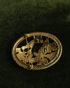 "SANDOR" 40's-70's Gold tone bird motif brooch
