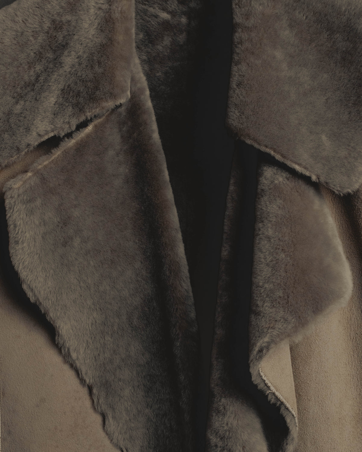 "LOEWE" 90's-00's Sculptural shearling coat