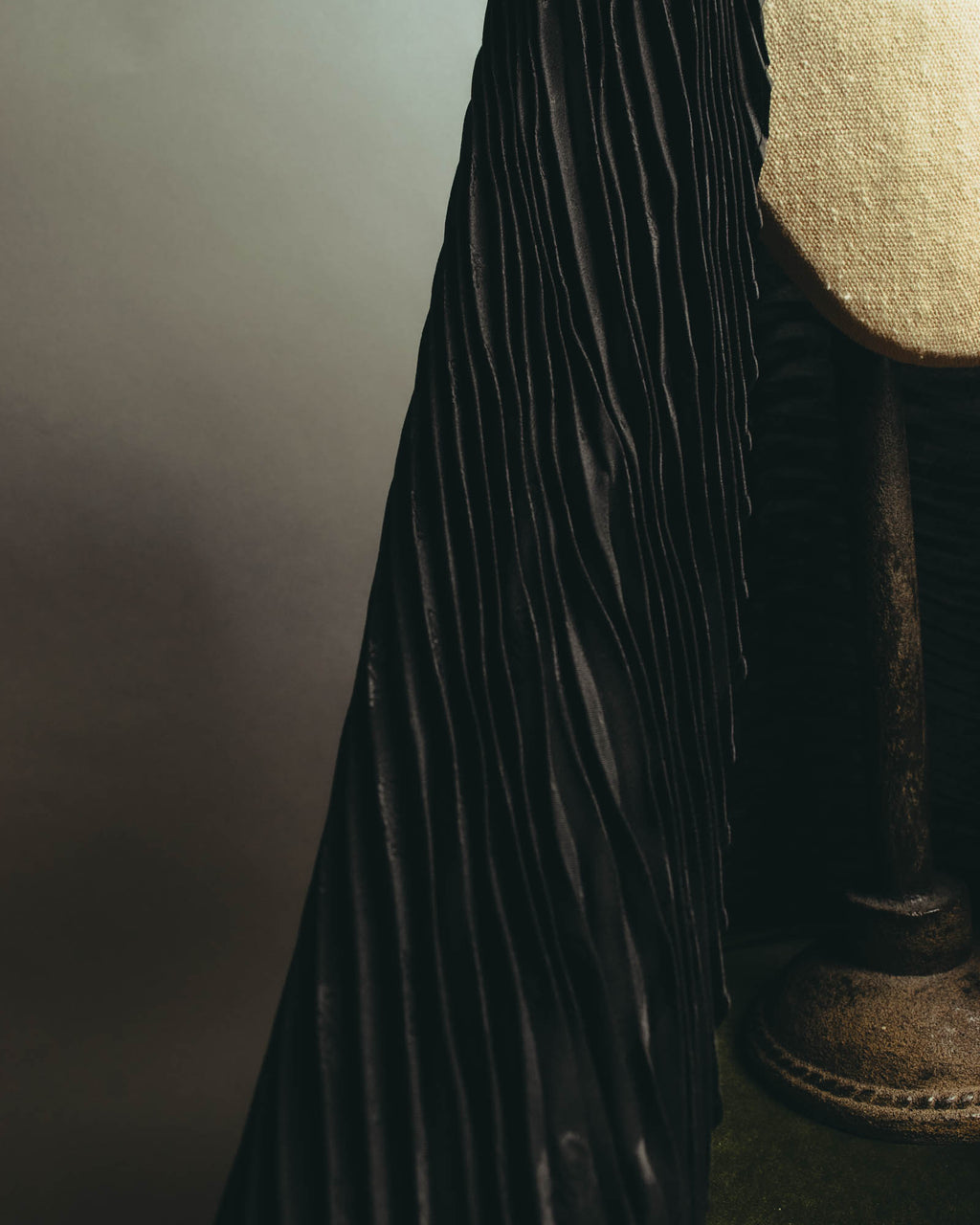"Christian Dior" 80's-90's Pleated silk stole