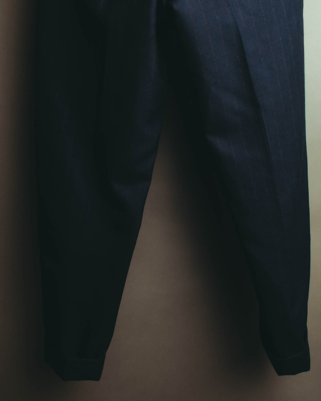 "DRIES VAN NOTEN" 22AW Tailored pinstripe wool trousers