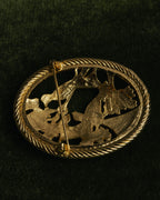 "SANDOR" 40's-70's Gold tone bird motif brooch