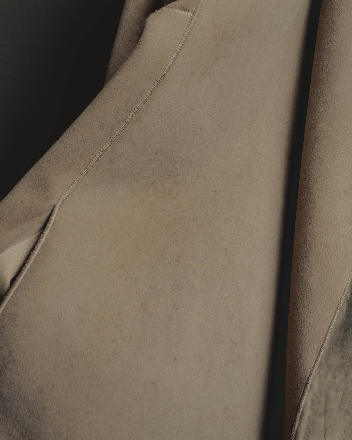 "LOEWE" 90's-00's Sculptural shearling coat