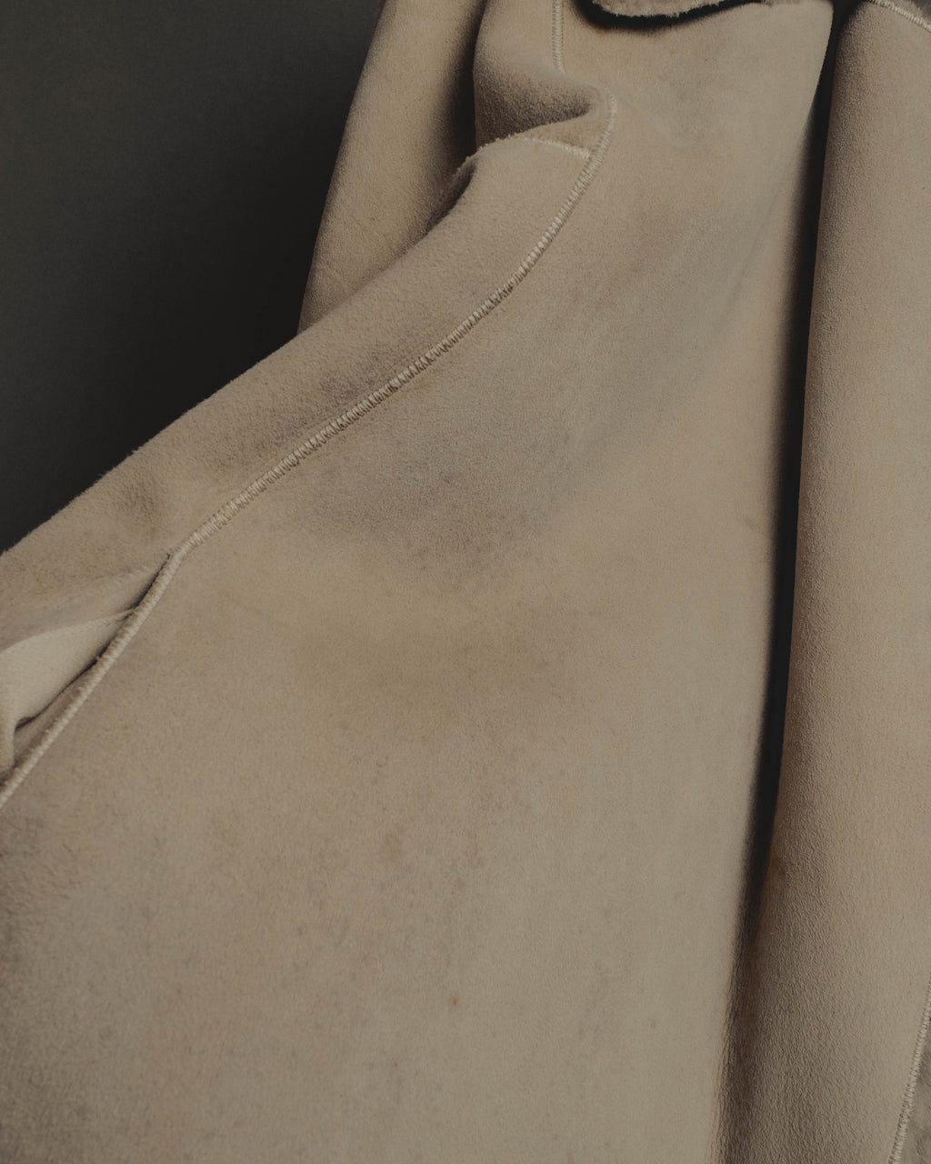 "LOEWE" 90's-00's Sculptural shearling coat