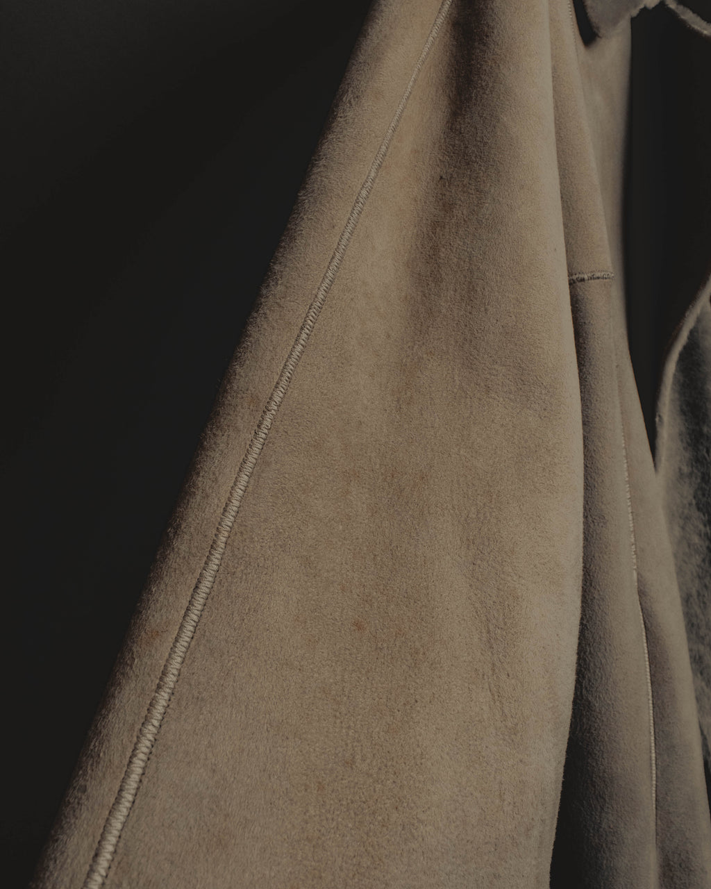 "LOEWE" 90's-00's Sculptural shearling coat