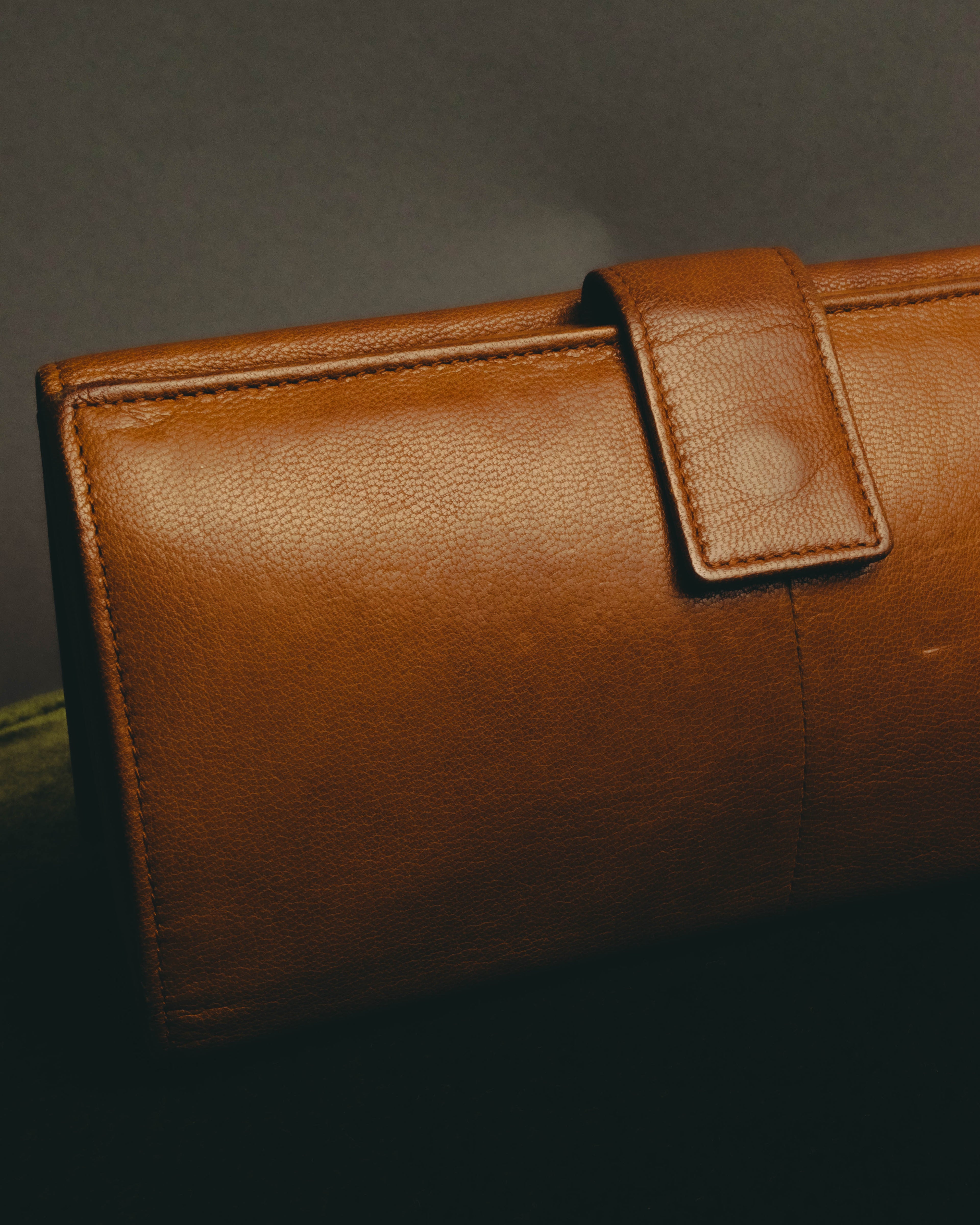"Yves Saint Laurent" 00's-10's Grained leather clutch wallet