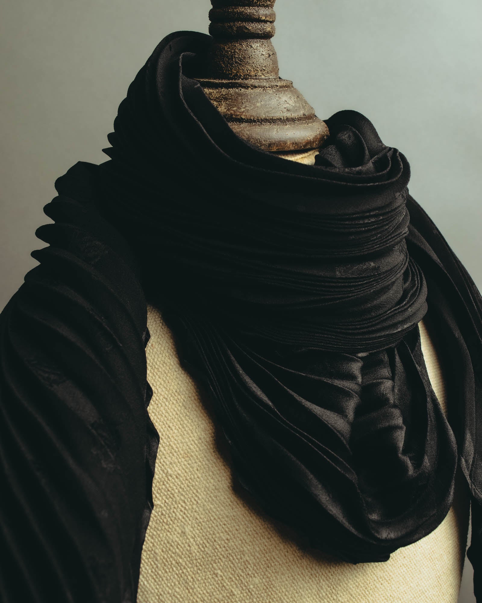"Christian Dior" 80's-90's Pleated silk stole