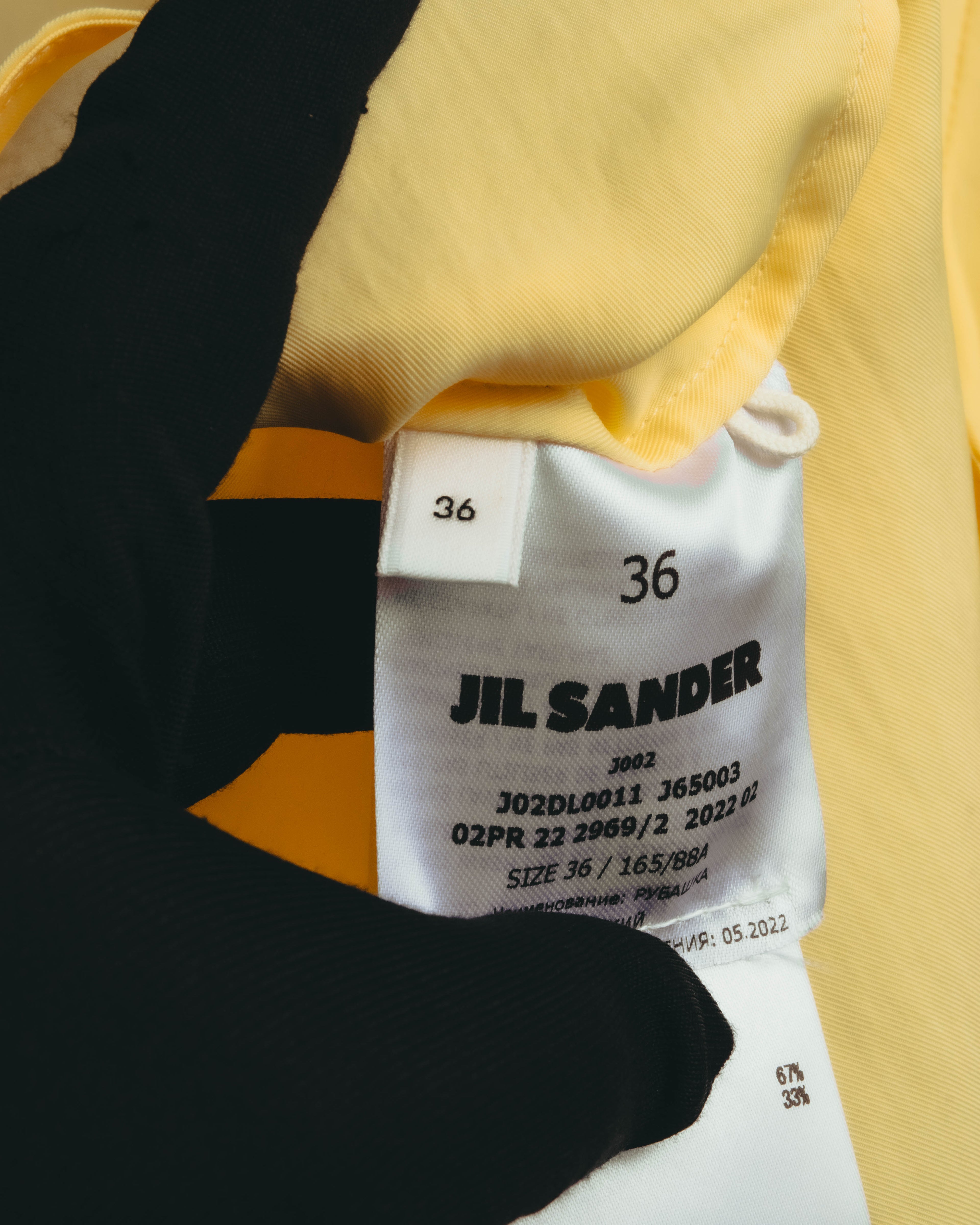 "JIL SANDER" 2020's Silk blend scarf collar blouse