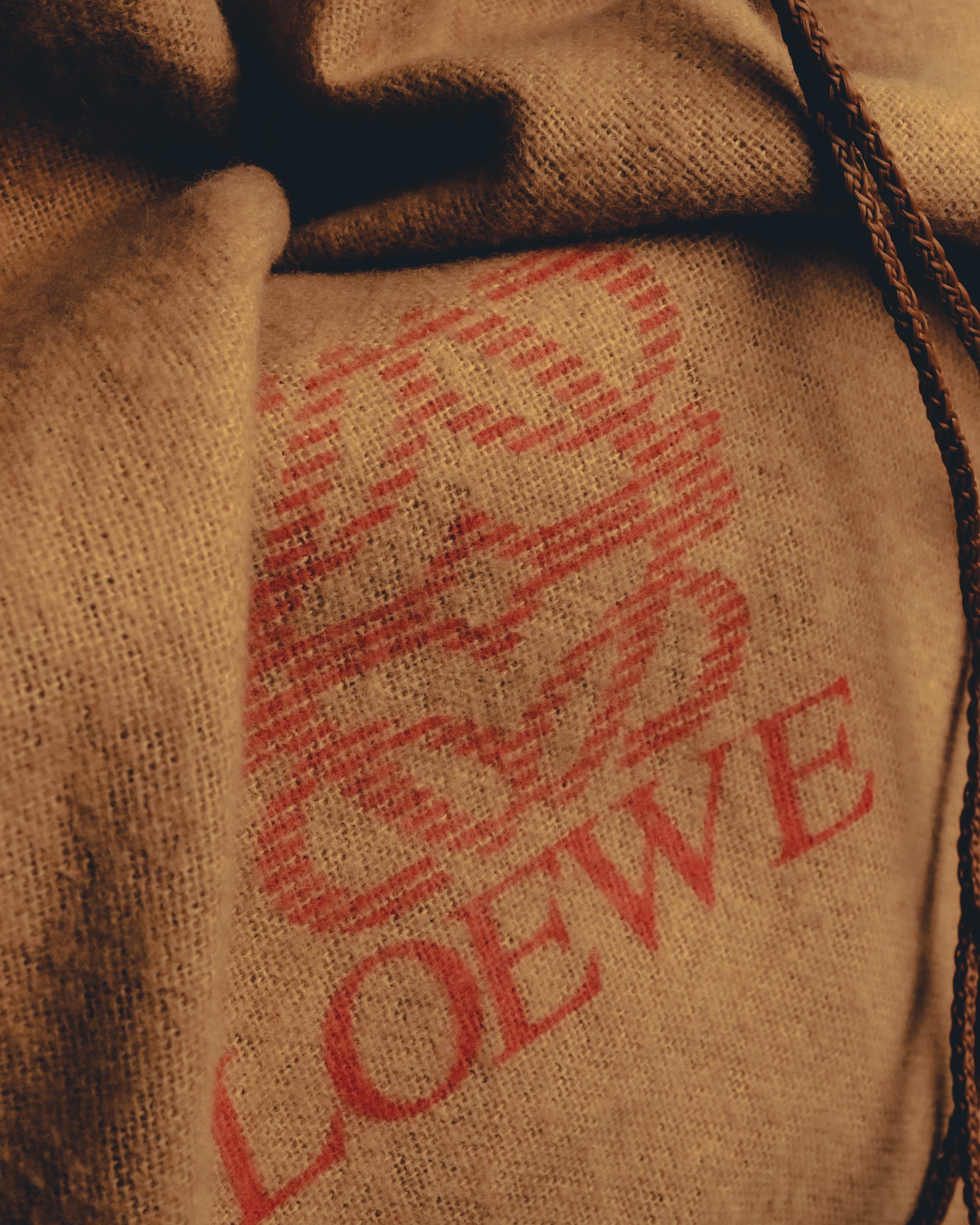 "LOEWE" 90's-00's Canvas and leather tote handbag