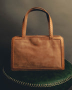 "LOEWE" 90's-00's Canvas and leather tote handbag