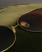 “GUCCI” 2017-2022 Striped rim oversized sunglasses