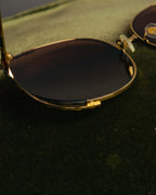 “GUCCI” 2017-2022 Striped rim oversized sunglasses