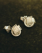 "Tiffany & Co." 90's-10's Twist knot sterling silver stud earrings