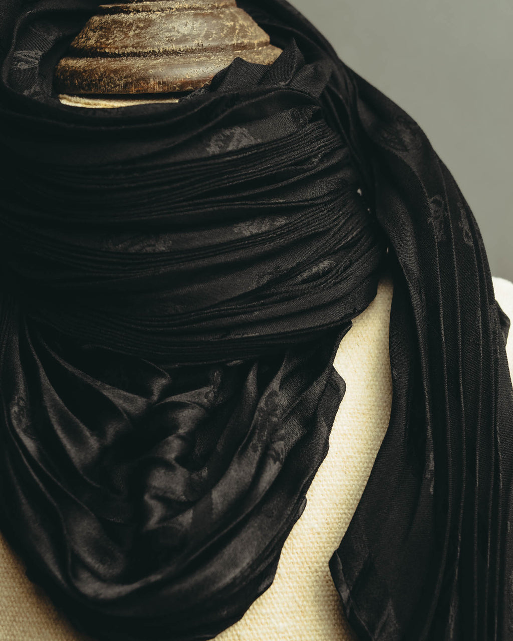 "Christian Dior" 80's-90's Pleated silk stole