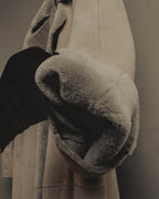 "LOEWE" 90's-00's Sculptural shearling coat