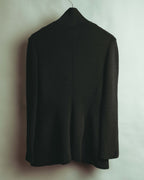 "Giorgio Armani" 10's Sleek zip up knit jacket
