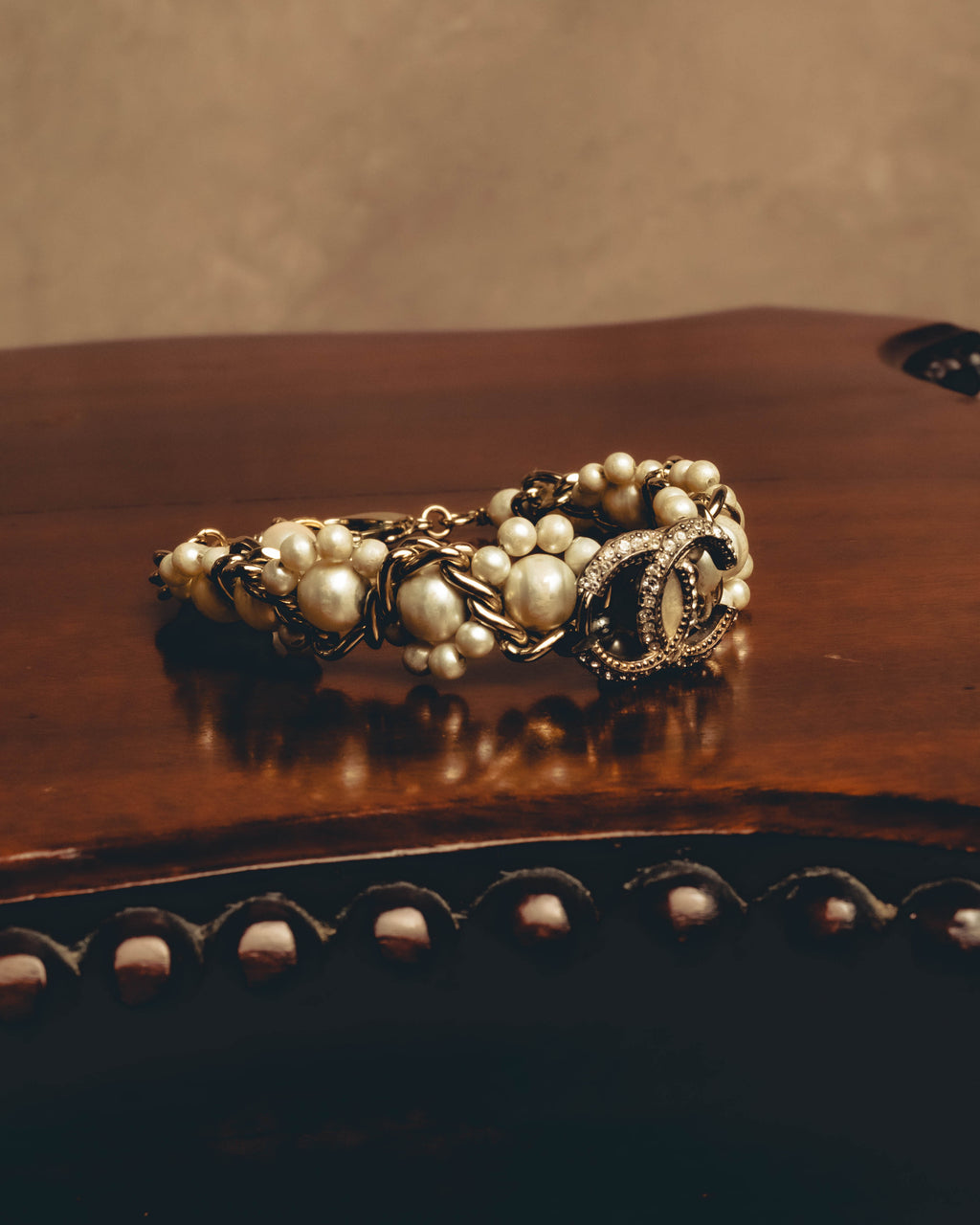 -SPECIAL- "CHANEL" Pearl embellished cc bracelet