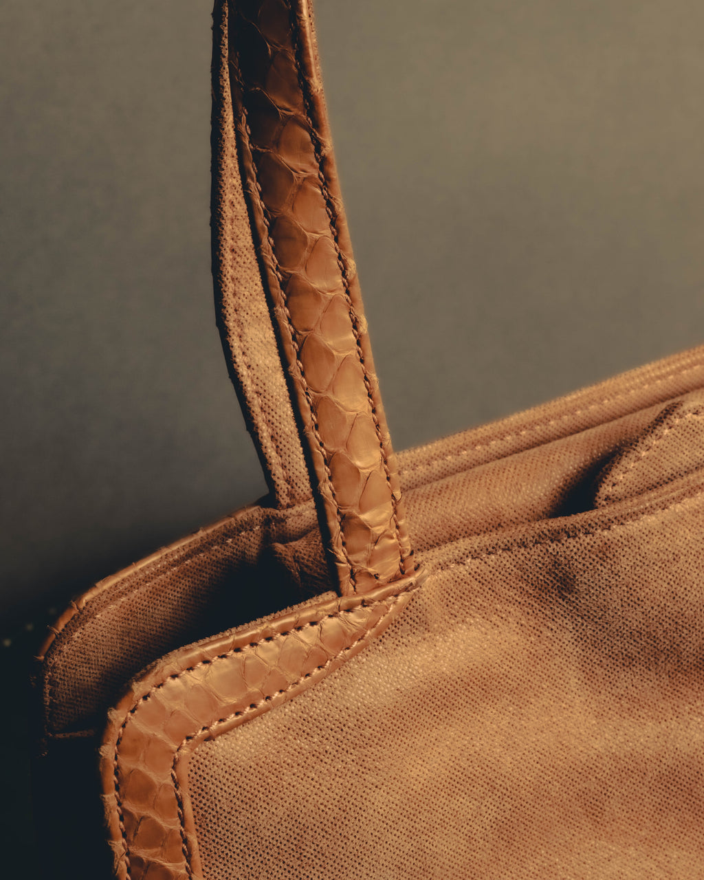 "LOEWE" 90's-00's Canvas and leather tote handbag