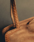 "LOEWE" 90's-00's Canvas and leather tote handbag