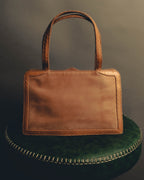 "LOEWE" 90's-00's Canvas and leather tote handbag