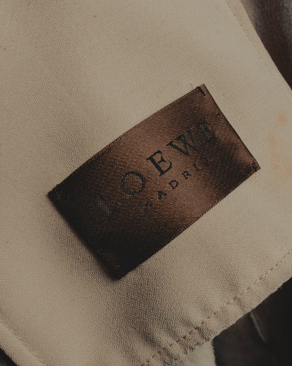 "LOEWE" 90's-00's Sculptural shearling coat