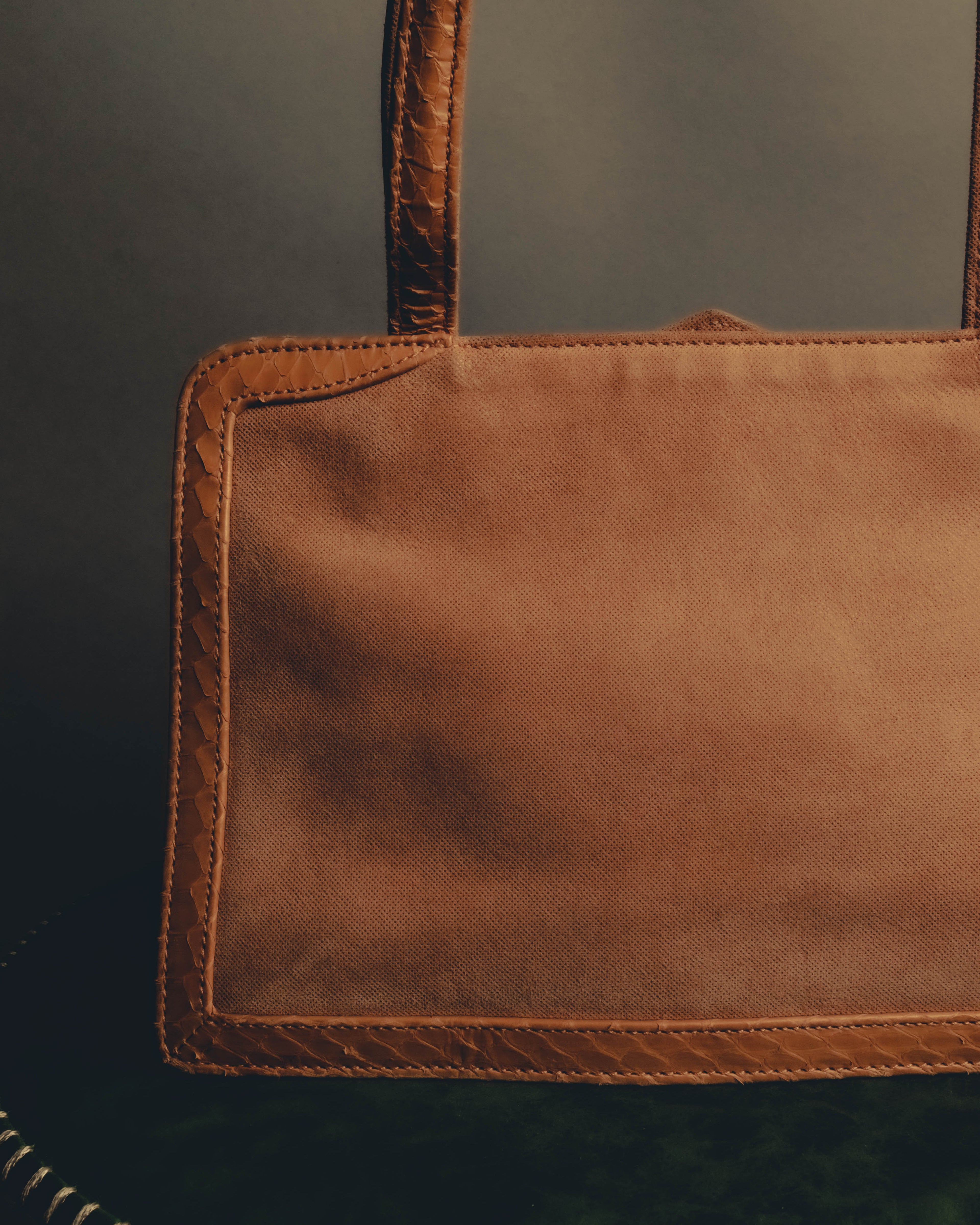 "LOEWE" 90's-00's Canvas and leather tote handbag
