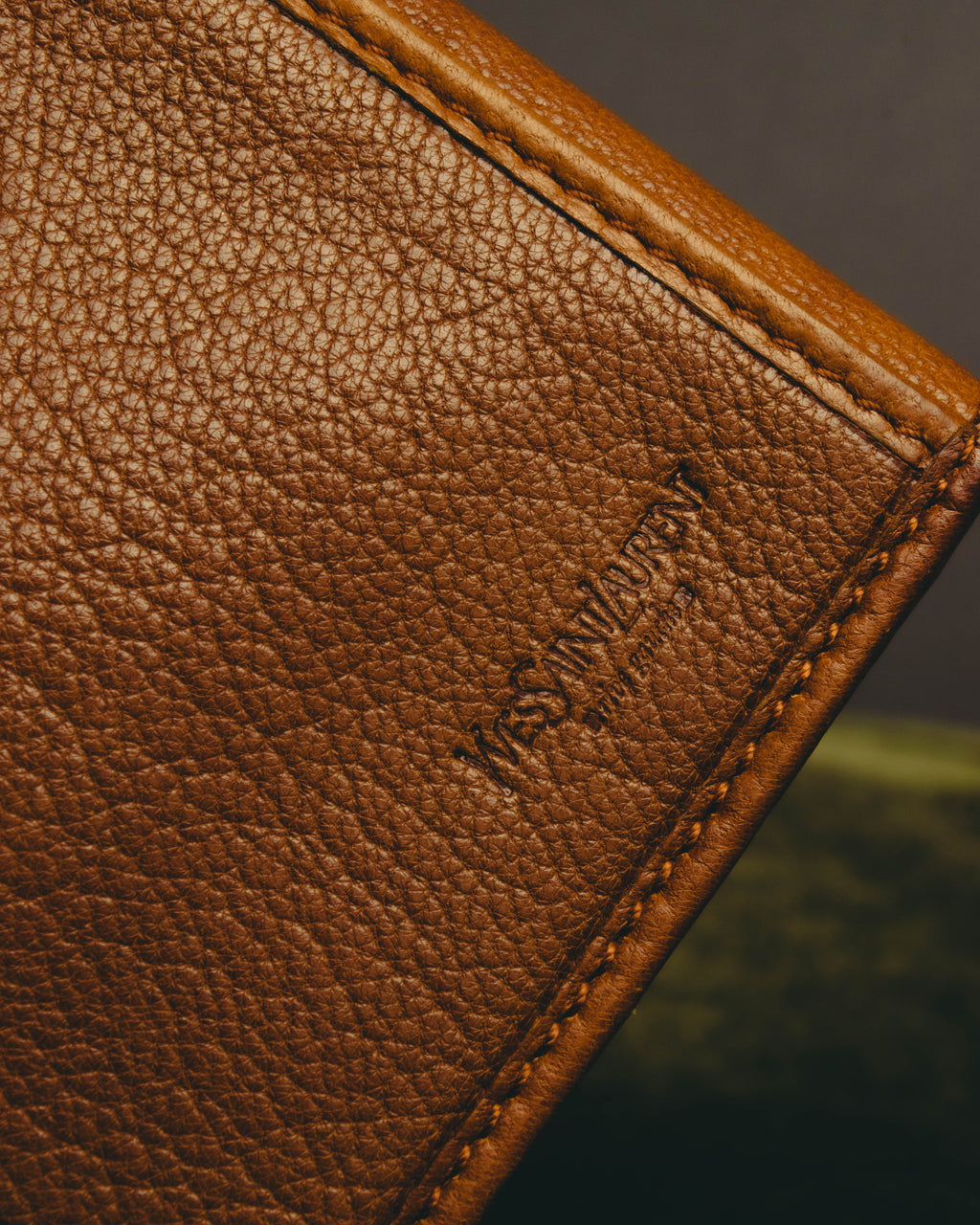 "Yves Saint Laurent" 00's-10's Grained leather clutch wallet