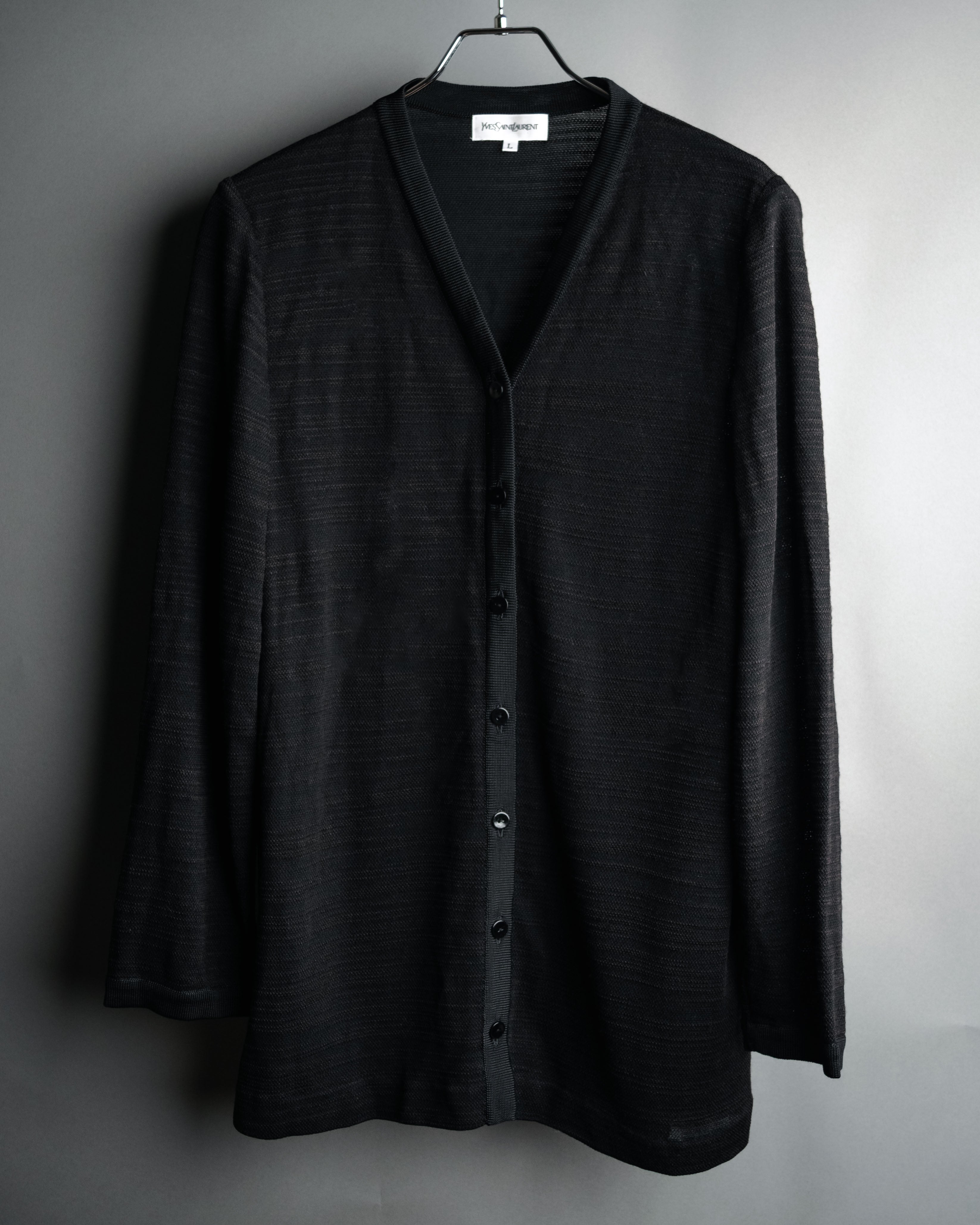 “Yves Saint Laurent” 90’s-00’s Sheer long cardigan