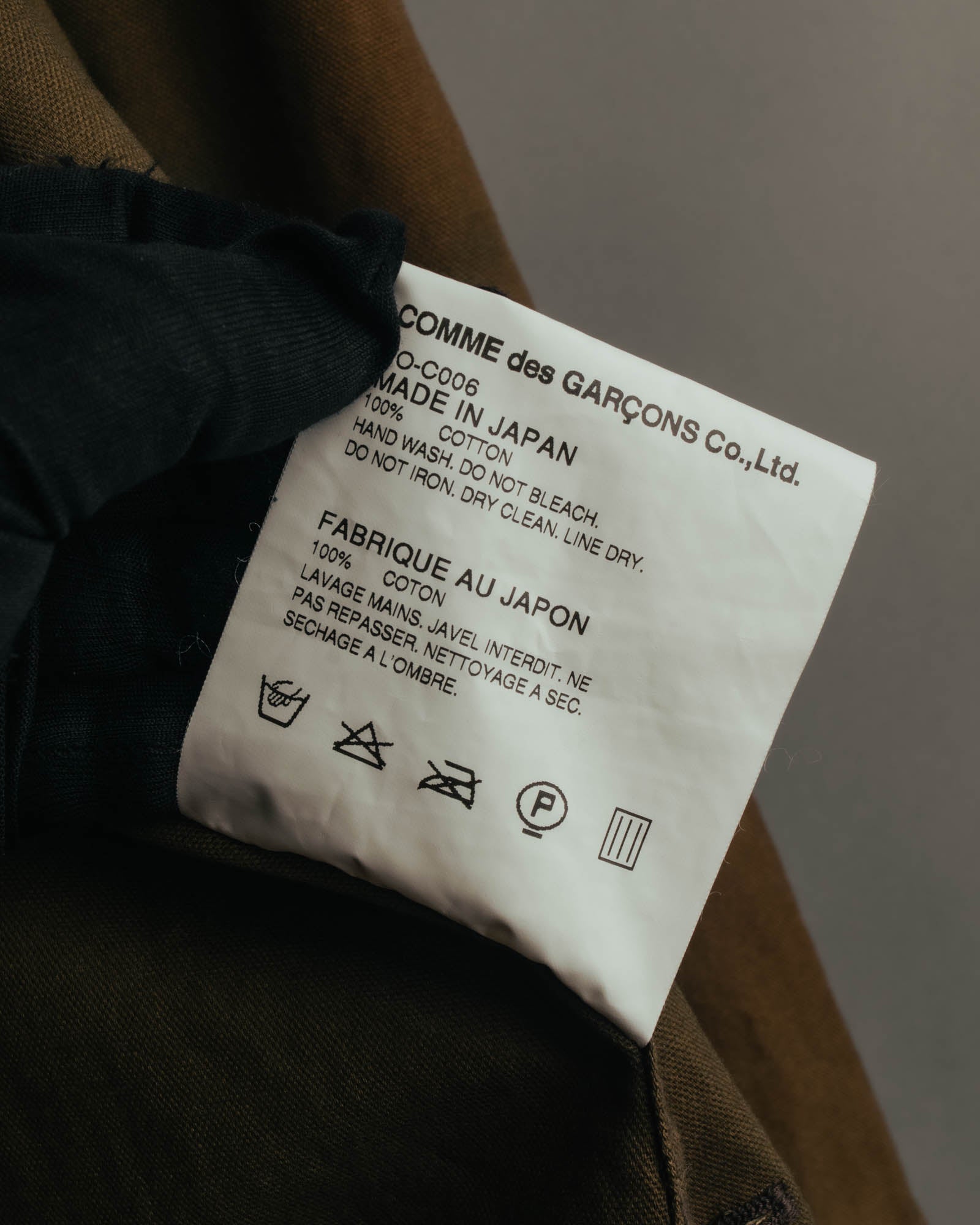 "COMME des GARÇONS" 2010's Relaxed cotton long coat