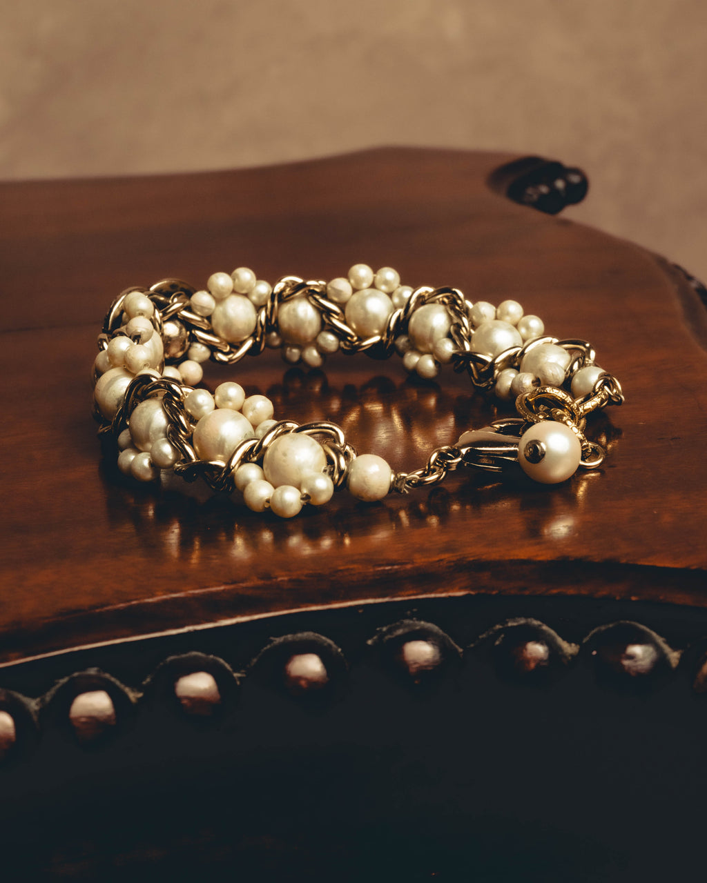 -SPECIAL- "CHANEL" Pearl embellished cc bracelet