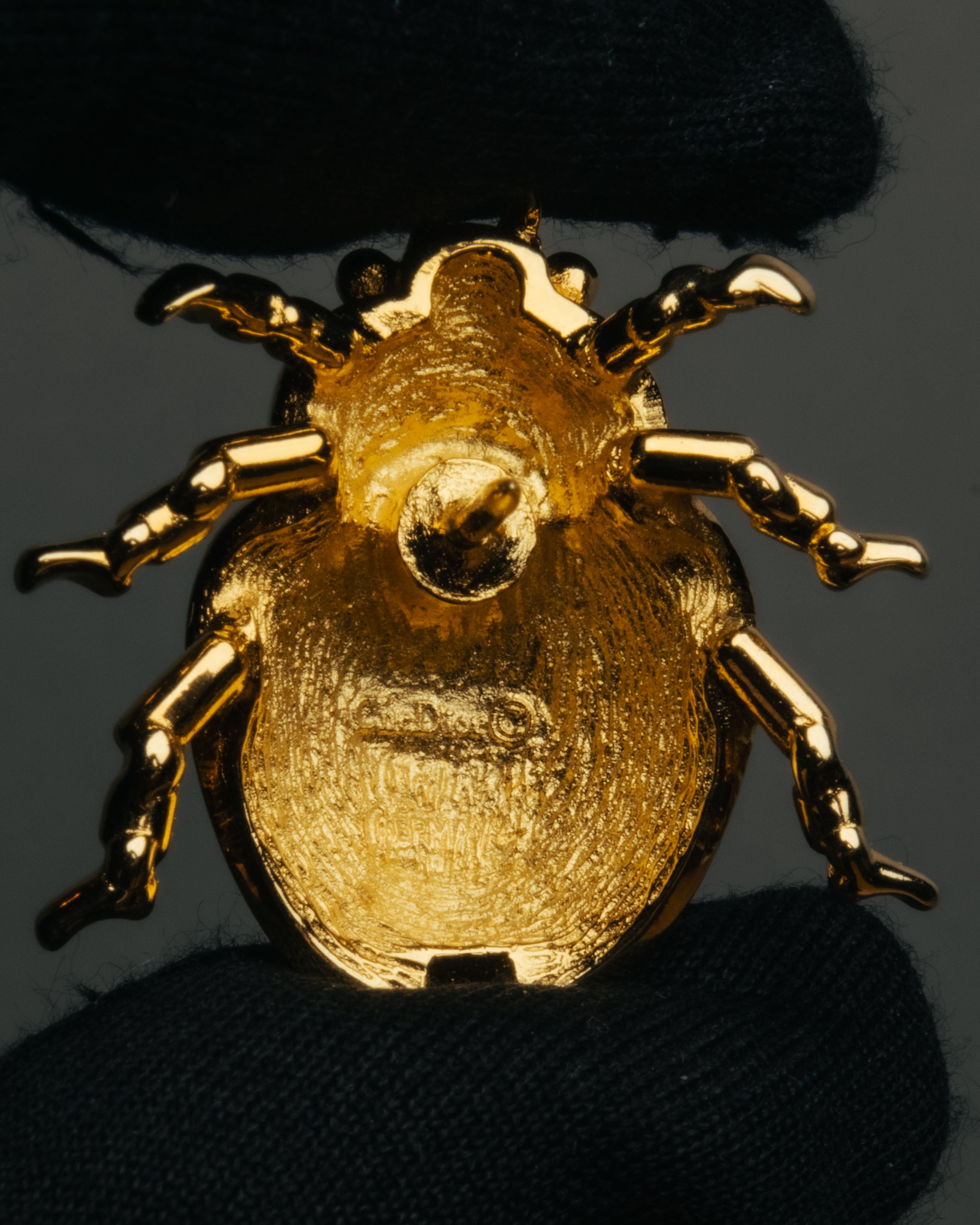 “Christian Dior” 70’s-80’s Ladybug rhinestone brooch