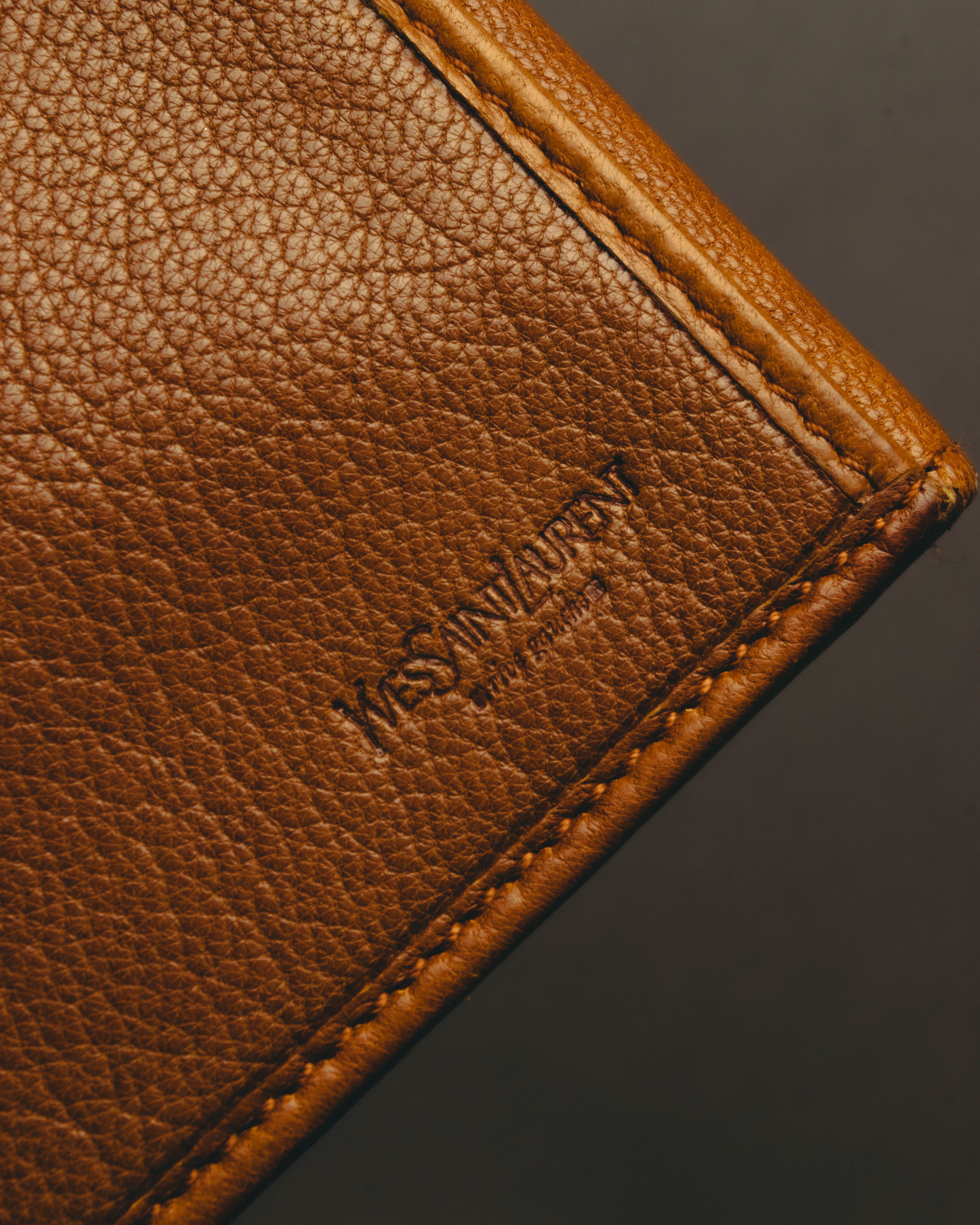 "Yves Saint Laurent" 00's-10's Grained leather clutch wallet