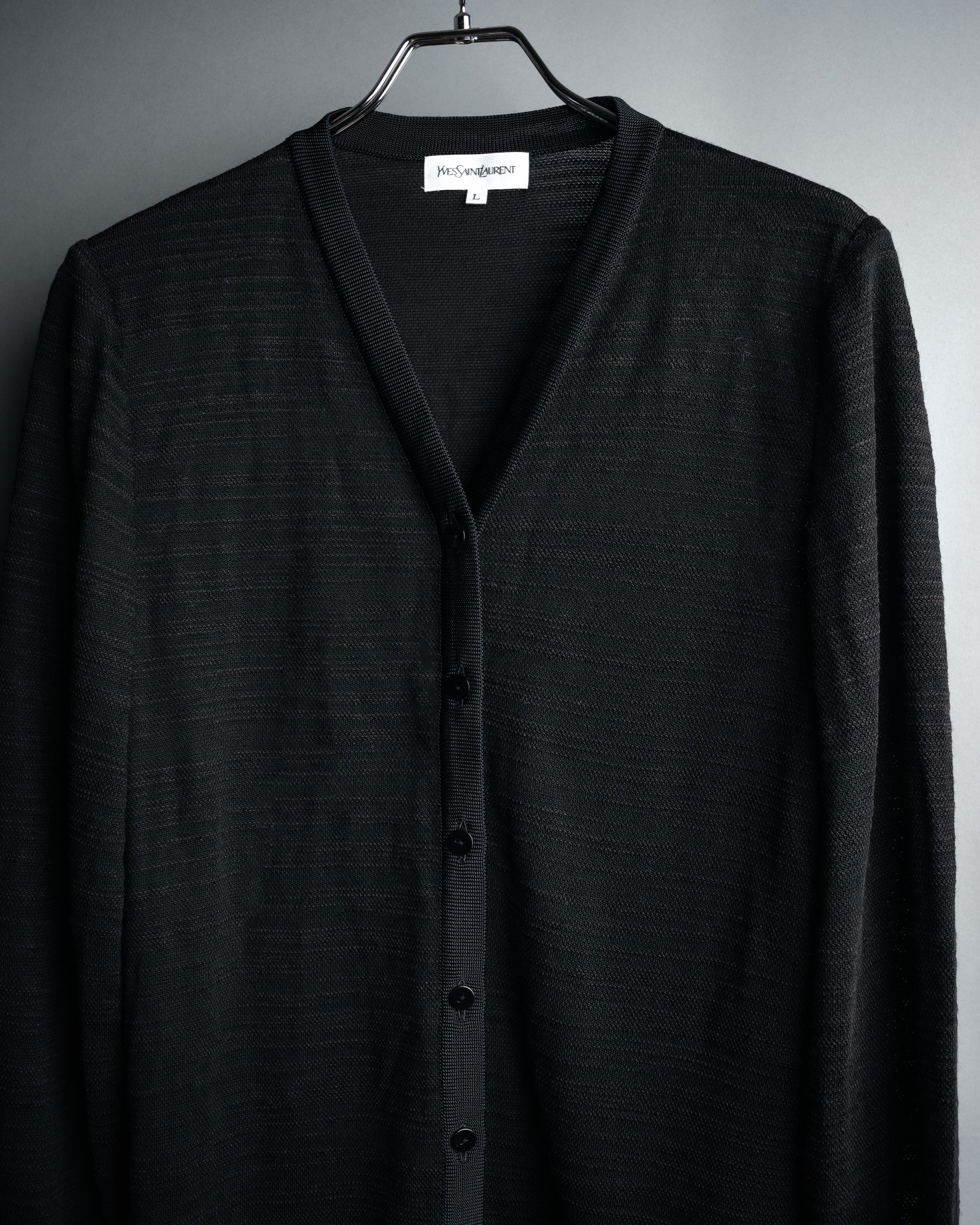“Yves Saint Laurent” 90’s-00’s Sheer long cardigan