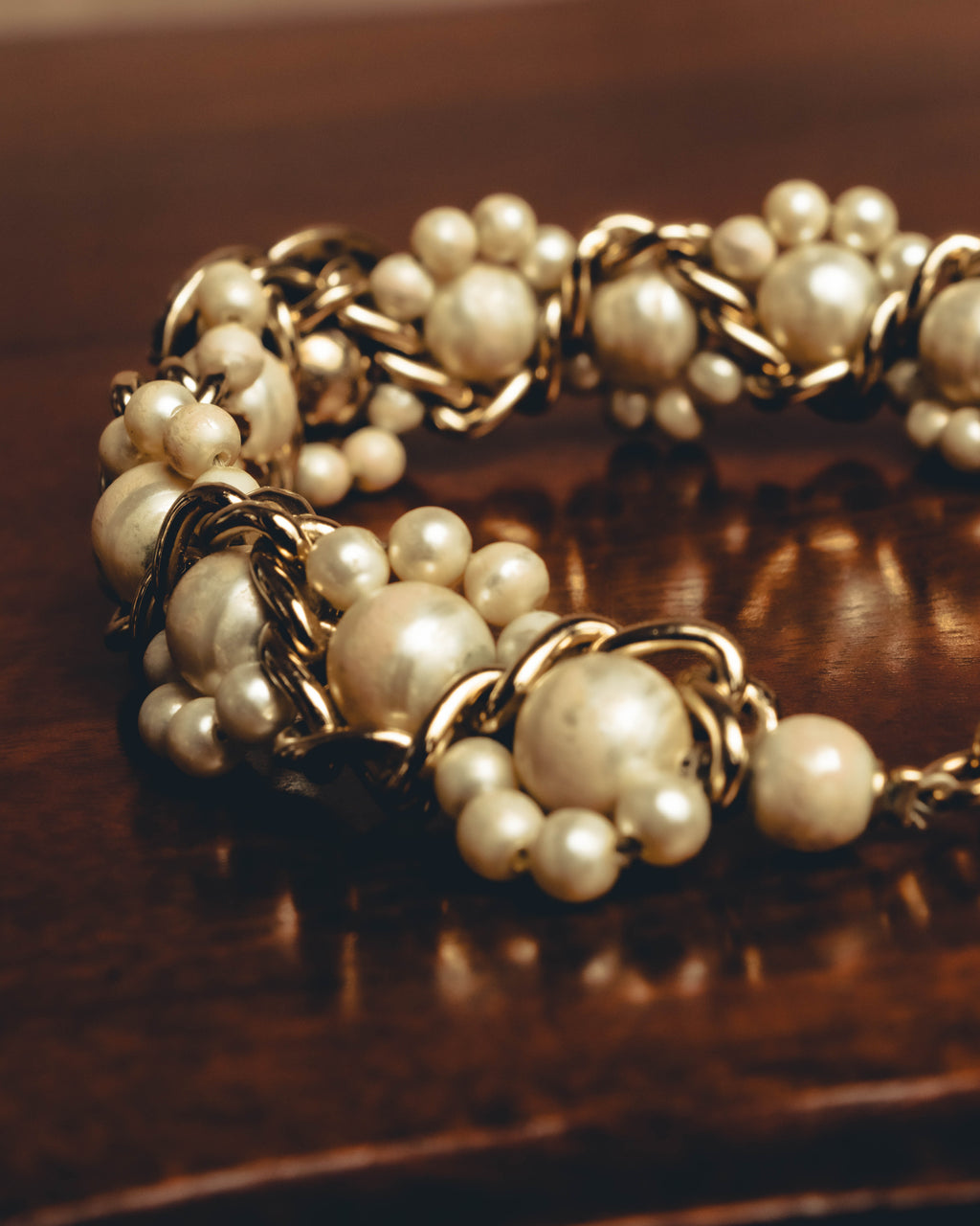 -SPECIAL- "CHANEL" Pearl embellished cc bracelet