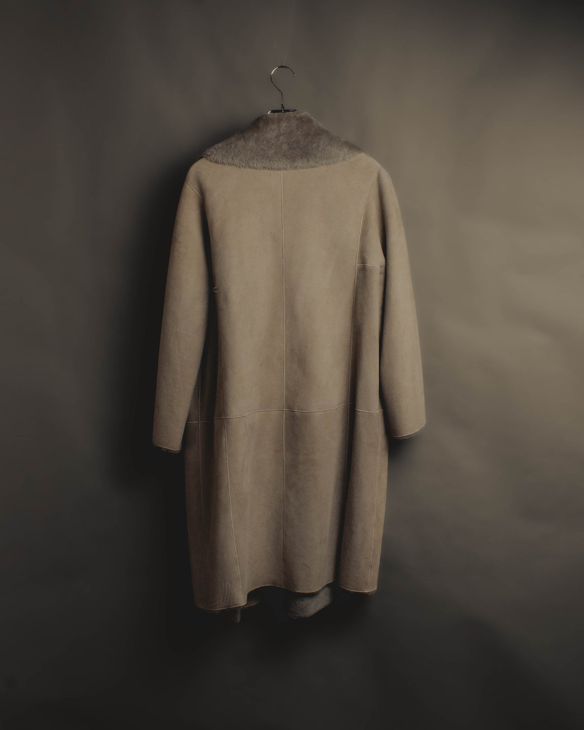 "LOEWE" 90's-00's Sculptural shearling coat