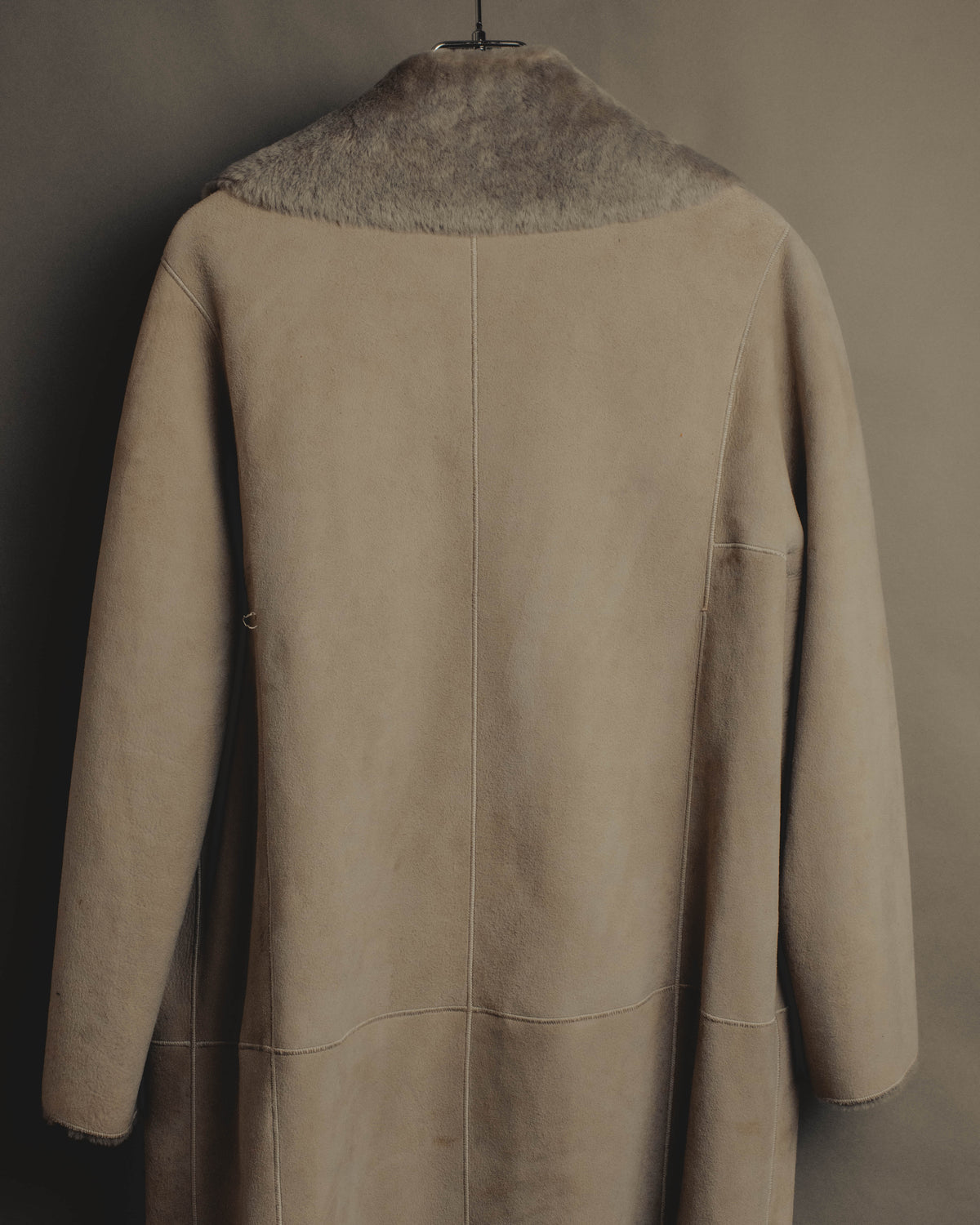 "LOEWE" 90's-00's Sculptural shearling coat