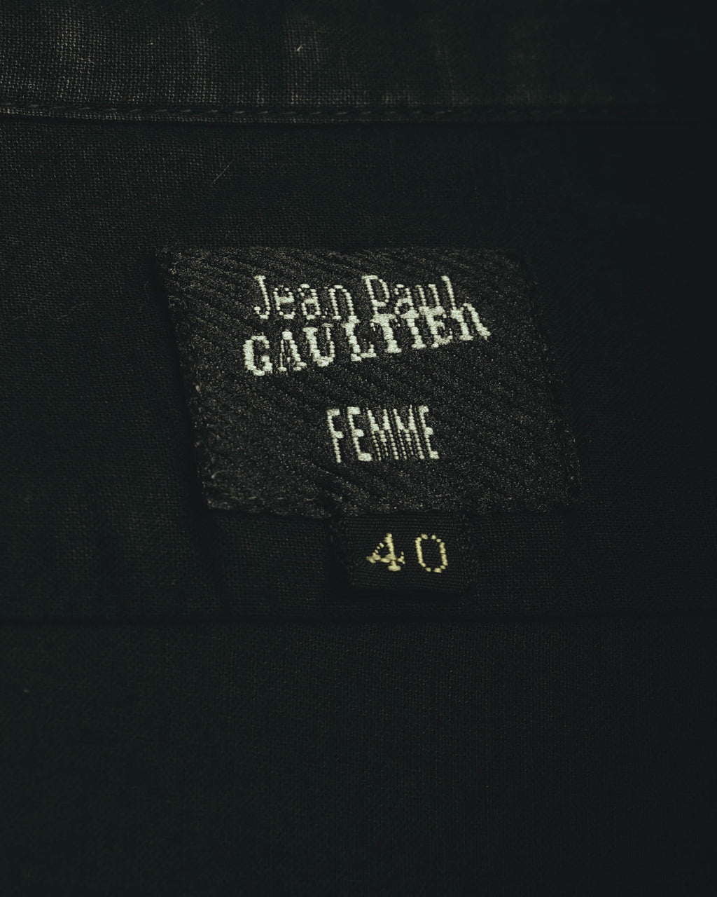 "Jean Paul Gaultier Femme" 90's-00's Ruffled cotton long sleeve blouse