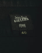 "Jean Paul Gaultier Femme" 90's-00's Ruffled cotton long sleeve blouse