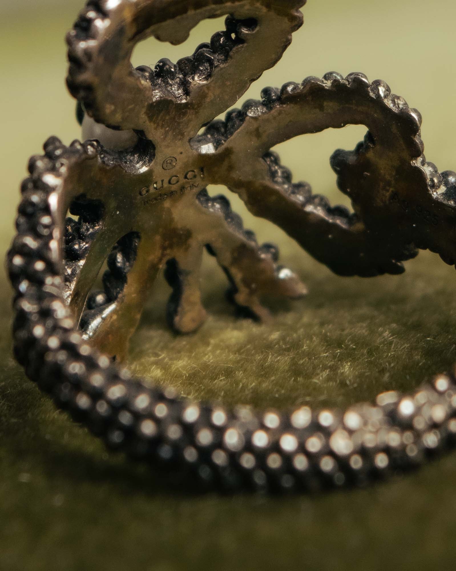 “GUCCI” 2016-20 Pearl GG flower ring