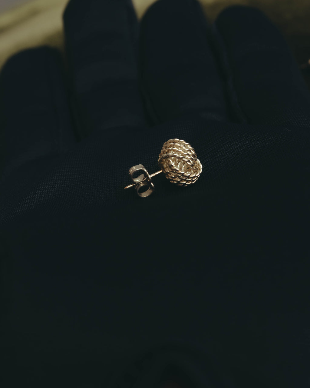 "Tiffany & Co." 90's-10's Twist knot sterling silver stud earrings