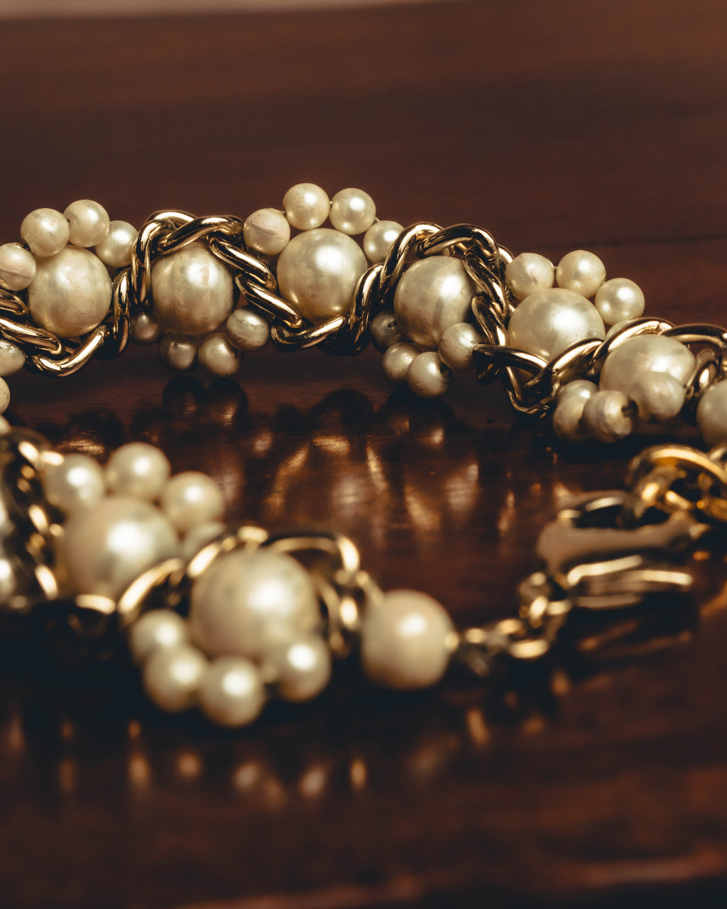 -SPECIAL- "CHANEL" Pearl embellished cc bracelet