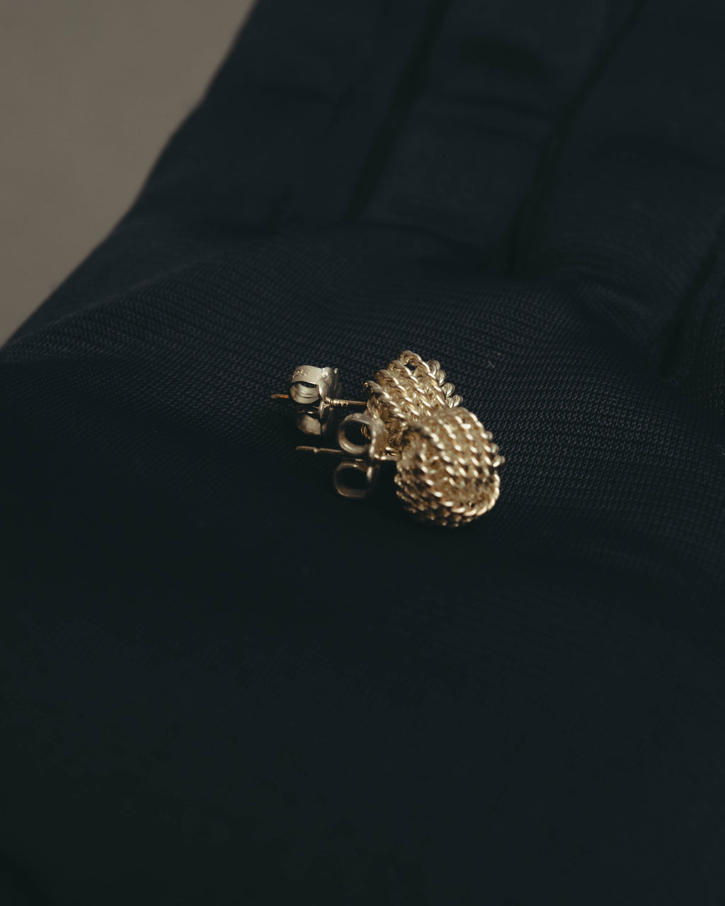 "Tiffany & Co." 90's-10's Twist knot sterling silver stud earrings