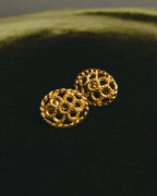 "Christian Dior" 80's-90's Ornate floral clip on earrings