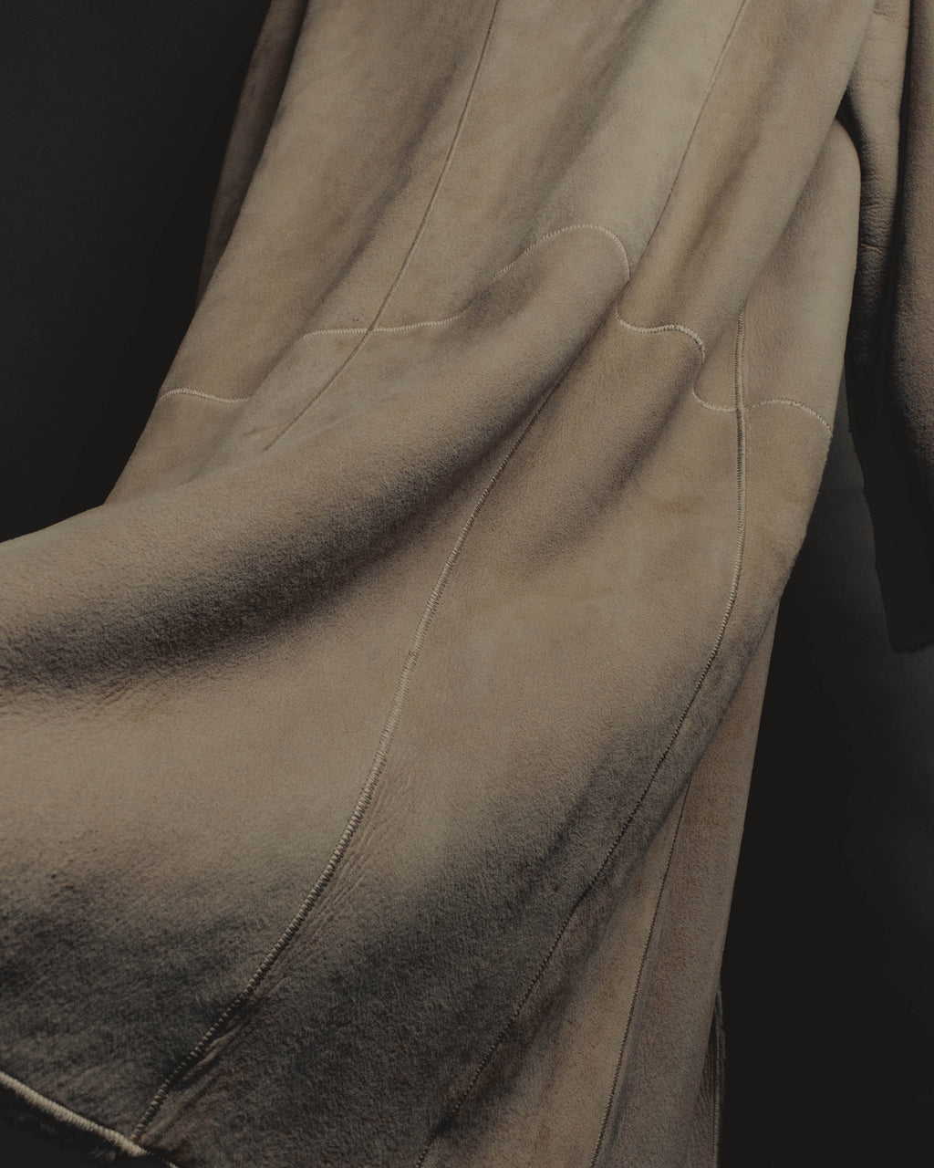 "LOEWE" 90's-00's Sculptural shearling coat