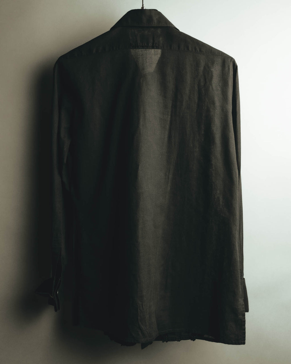"Jean Paul Gaultier Femme" 90's-00's Ruffled cotton long sleeve blouse