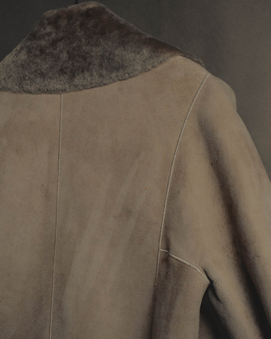 "LOEWE" 90's-00's Sculptural shearling coat