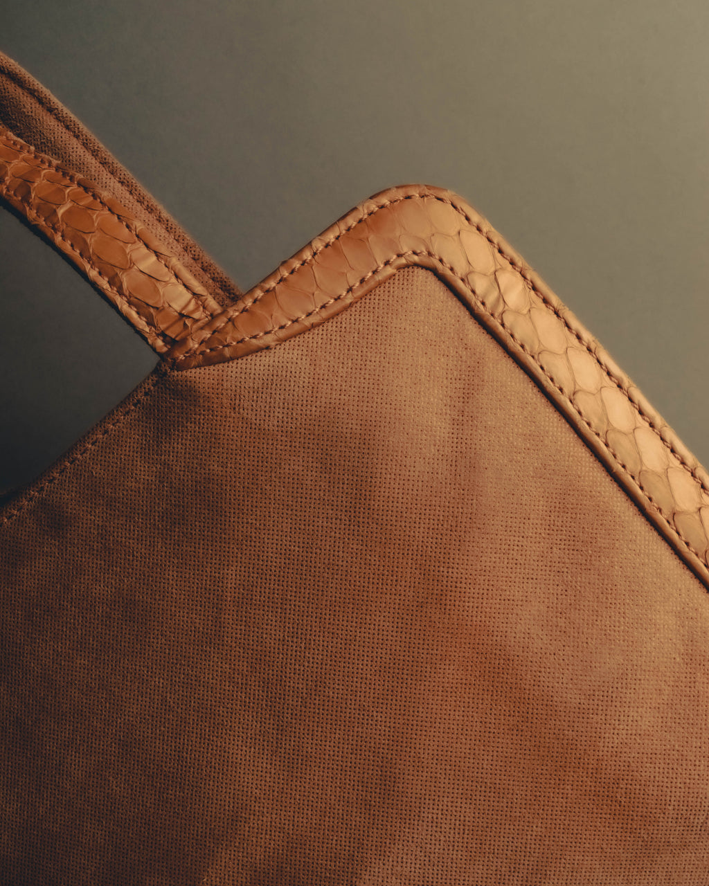 "LOEWE" 90's-00's Canvas and leather tote handbag