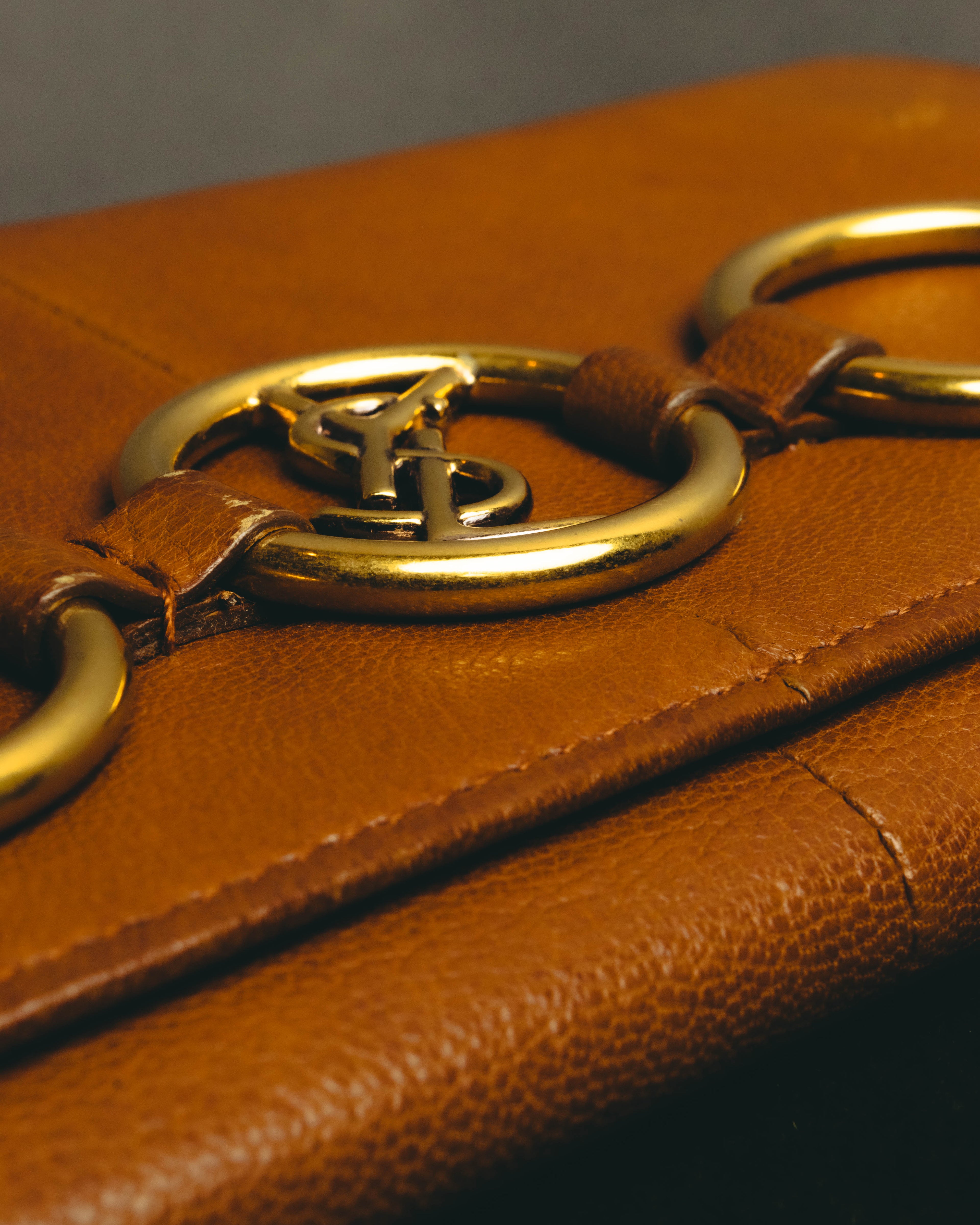 "Yves Saint Laurent" 00's-10's Grained leather clutch wallet