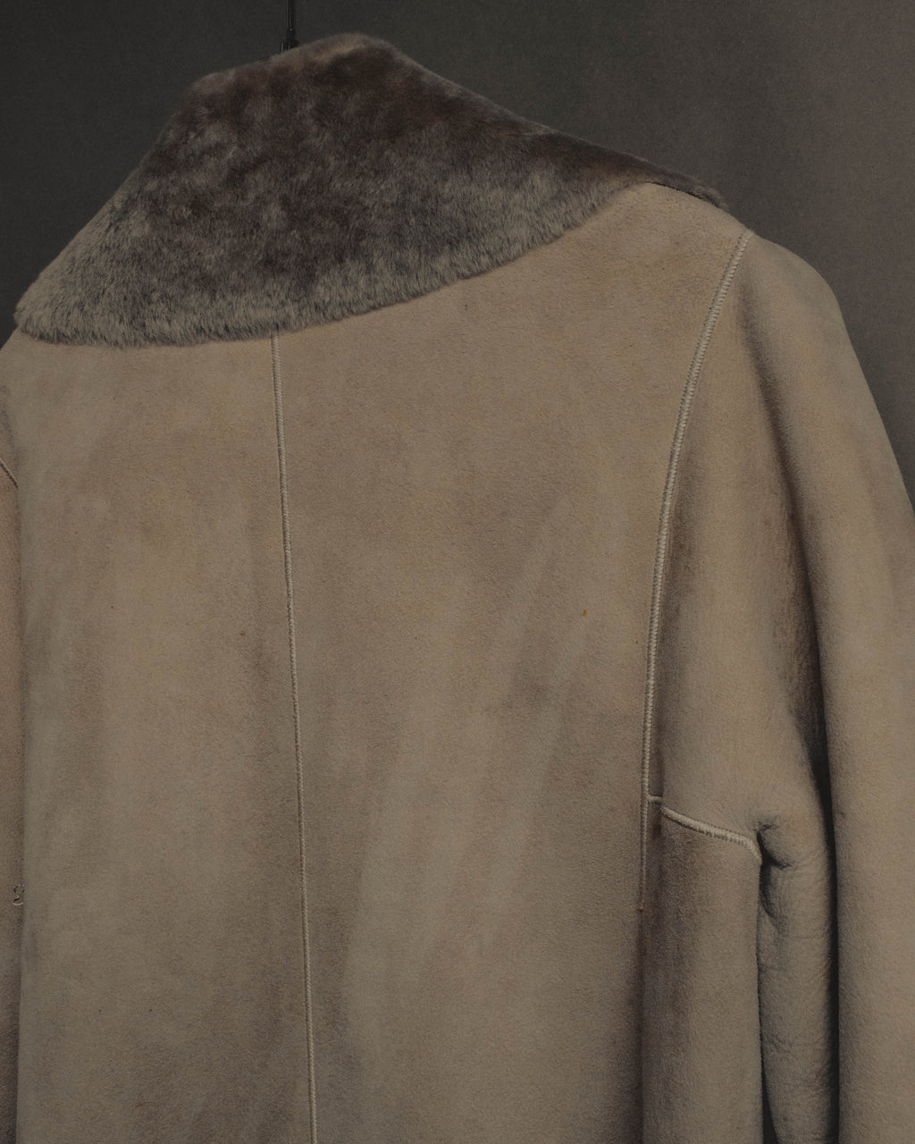 "LOEWE" 90's-00's Sculptural shearling coat