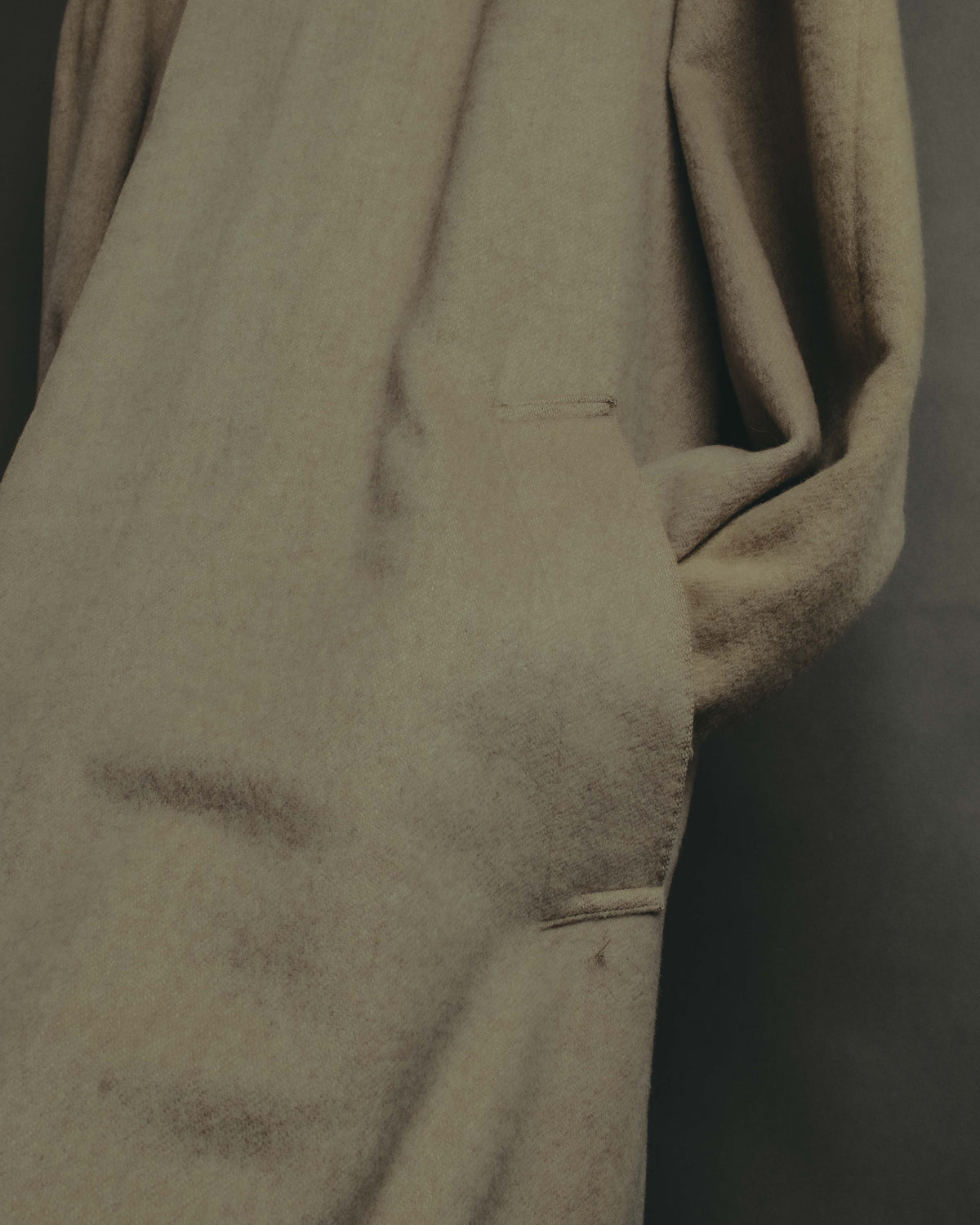 "Yves Saint Laurent" 90's Oversized wool balmacaan coat